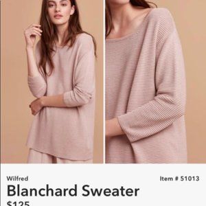 Aritzia Wilfred Blanchard Linen Blend Top